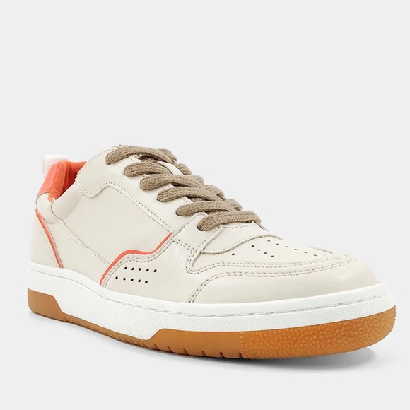 NWB SHU SHOP ROMI FASHION TAUPE and Orange Sneakers size 9 or 11 - Picture 8 of 11
